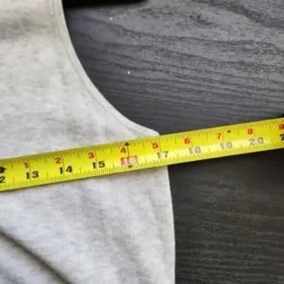 Closet clearance Bryn Walker Heather Gray Tunic Asymmetrical Lagenlook Cotton - Picture 5 of 7